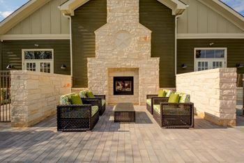 Exterior lounges with fire pits